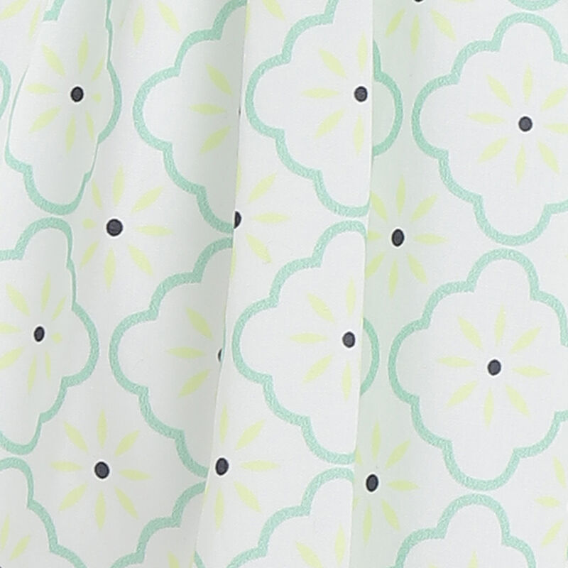 Girls White and Yellow Printed Outfit with Dress image number 5